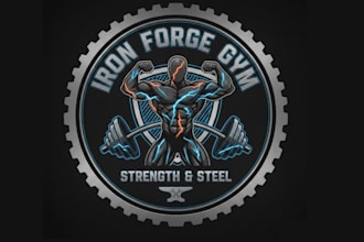 design a fitness and bodybuilding logo for you