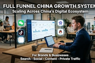 promote wechat ads, douyin qq and baidu campaign marketing for business in china