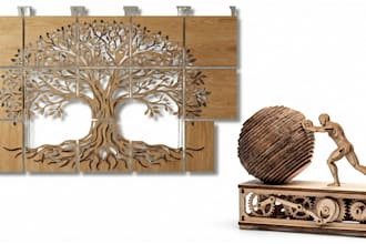 design wood products for laser cutting cnc and xtool