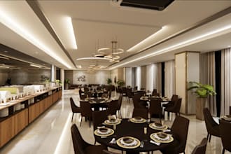 do modern interior design and visualization