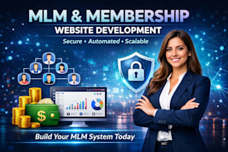 build MLM website, membership website, MLM website development
