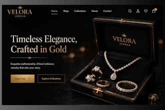 design luxury jewelry shopify store jewelry earring necklace jewelry website