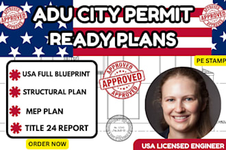 united states city permit drawing, california permit,garage conversion,mep plamn