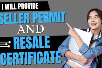 get seller permit resale certificate in US states in 24hrs