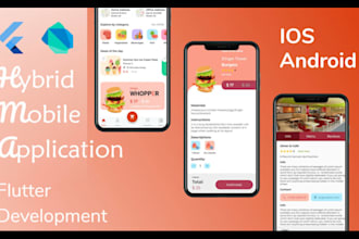 develop a professional mobile app for android, ios, flutter