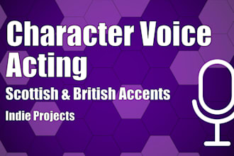voice characters for your indie game or animation