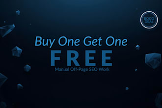 premium offpage link building service buy one get one free