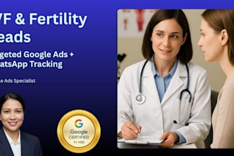 run google ads for ivf and fertility clinics to generate patient leads