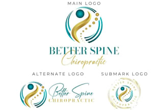 design a vintage chiropractic logo for your clinic or brand
