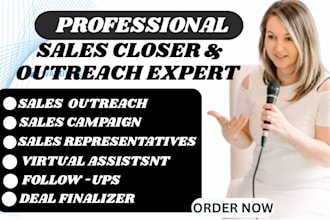 do sales closer telemarketing salesperson sales agent with virtual assistant