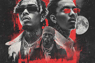 design professional hip hop single art or music album cover art