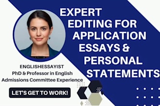 professionally edit college application essays and personal statements