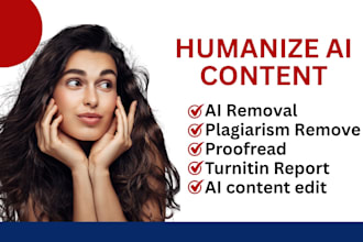 humanize ai content, rewrite and edit ai generated text