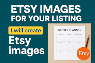 create high converting etsy product images mockups SEO text
