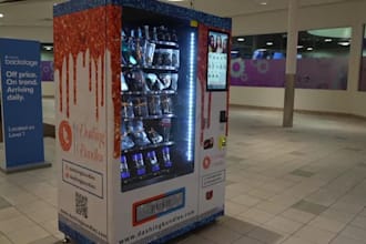 design a vending machine wrap, cold drinks, atm machine wrap, car wraps redesign