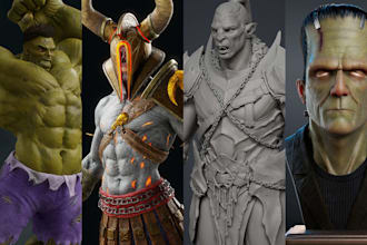 create game ready 3d characters and creatures with pbr textures