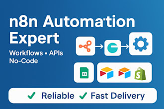 build n8n automation workflows to automate your business tasks and API