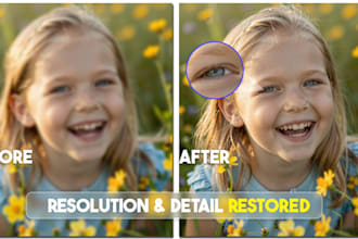 transform your blurry photo to crystal clear HD upscale