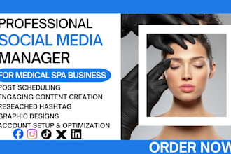be your medical spa social media manager for medspa marketing and content