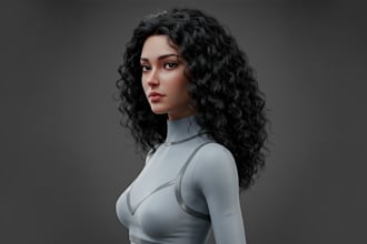 create a hero level realistic 3d character