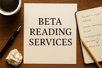 eu serei sua betareader profissional para analise profunda