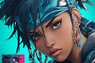 design an anime single and album cover