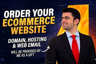 build a premium ecommerce website with domain and hosting as a bonus