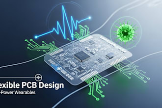 flexible pcb for skin patch wearable, health device, mip display fitness band