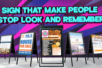 do a frame sign, sandwich board, wedding sign, outdoor sign and any signage sign