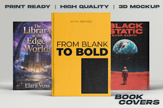 design, thriller, fantasy book cover art, KDP ebook cover
