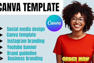 design your canva brand kit canva template design and editable graphic design