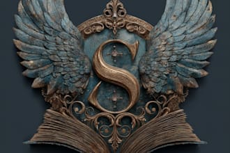 design fantasy book novel series logo design