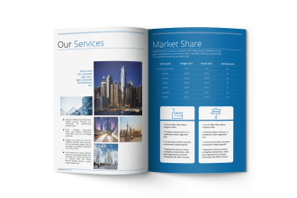 design business brochure layout