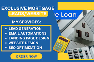 mortgage leads business loan leads mca leads finance mortgage broker website