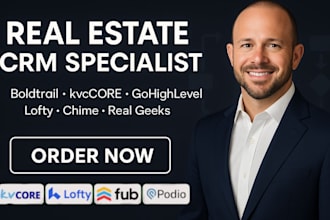 setup boldtrail CRM, kvcore, gohighlevel, real estate website and automation