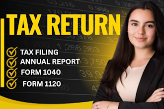 prepare irs form 1120, 1040, 1040nr 990, 1065, 5472 for us tax return