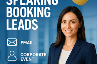 provide verified high paying corporate event planners and public speaking leads