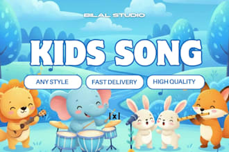 produce kids song, lullaby, nursery rhymes, children music