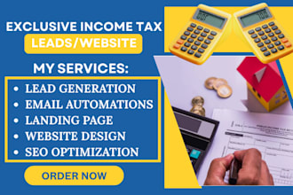 income tax leads tax finance website tax leads mortgage leads income tax leads