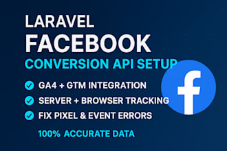 integrate facebook capi in laravel with ga4 and GTM server side tracking setup