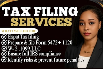 prepare, sign and file your late tax, return  state and federal tax filing