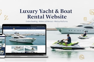 build a luxury boat yacht and watercraft rental website with booking system