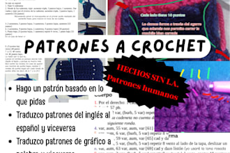 write a crochet pattern for you without ai