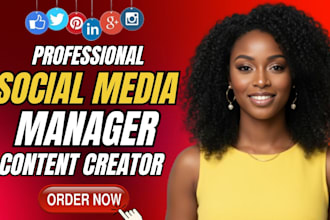 be your social media marketing manager instagram marketing and content creator