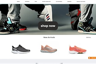 design 7 figure shoe website sneakers store footwear website shoe store
