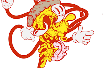 create a unique vintage rubber hose cartoon illustration for your project