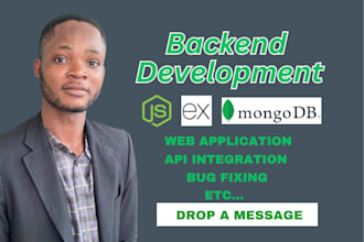 be your professional backend developer with nodejs, express, and apis