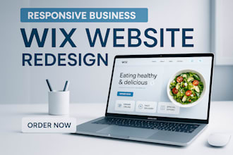 redesign your wix website into a modern, clean and high converting site