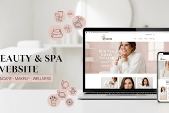 build a beauty salon skincare spa makeup and wellness cosmetology website