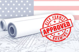 stamp draw architectural engineering structural mep framing plan city permit